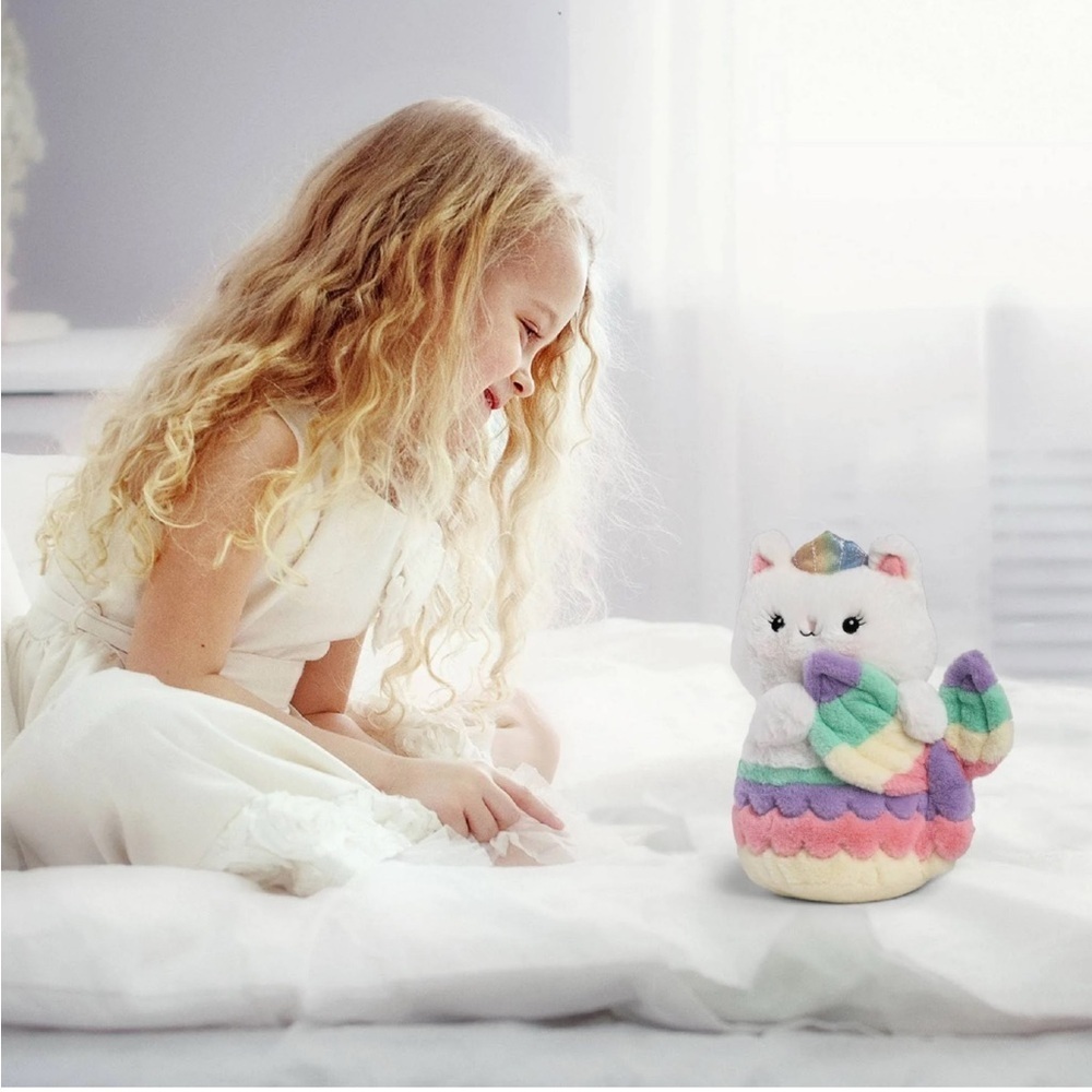 Glow Brights Meowmaid Mermaid Kitten Plush Lights White Cat Sound FAO Schwarz